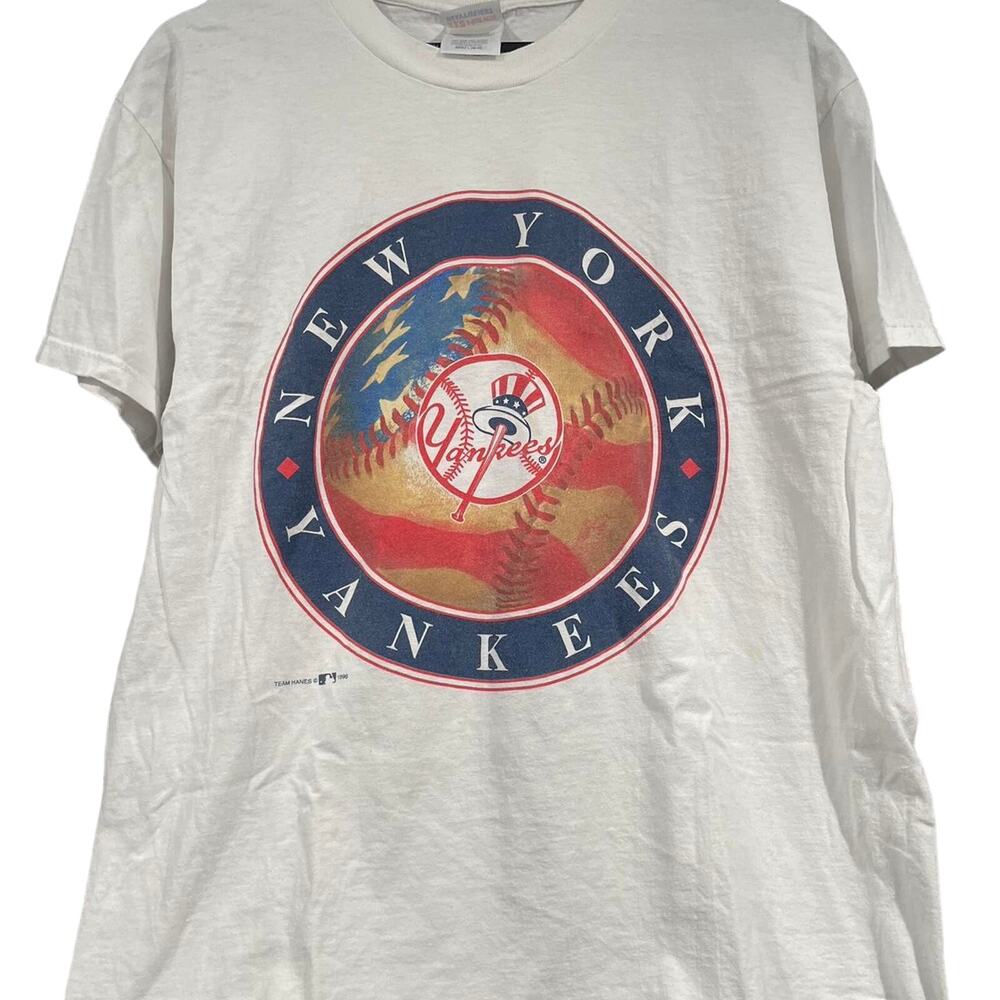 Vintage 90s New York Yankees Baseball 1996 Shirt Adult Large